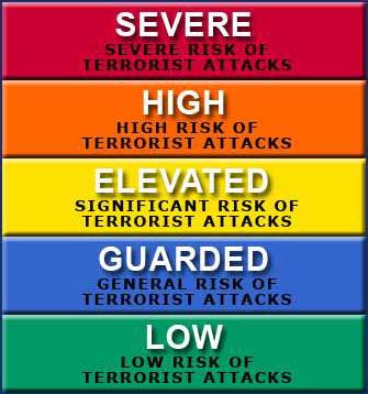 Silly U.S. Government Color Coded Terrorist Alert