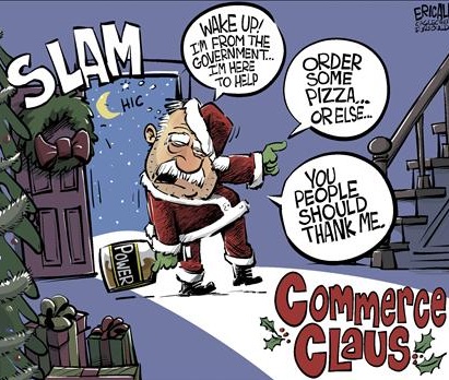 Interstate Commerce Clause of the Constitution? 
          Nope make that the Commerce Claus of the American Police State