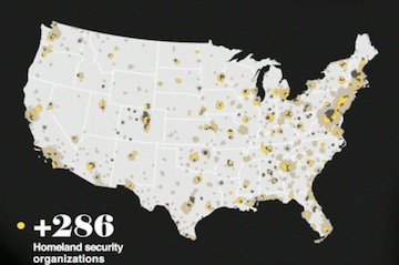 Map of Homeland Security and FBI offices by state and city - You can zoom in and search by city