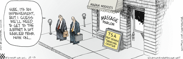 TSA pat down training center is at a massage parlor in Mesa Arizona?